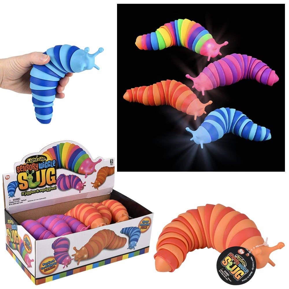 7" Light-Up Wiggle Sensory Slug
