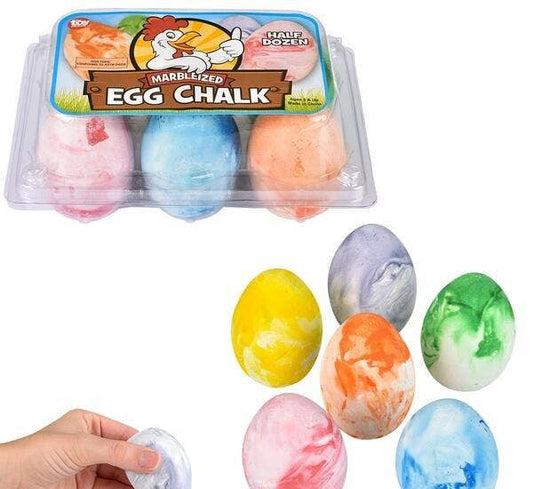 2.5" MARBLEIZED EGG SIDEWALK CHALK