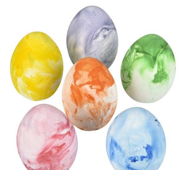 2.5" MARBLEIZED EGG SIDEWALK CHALK