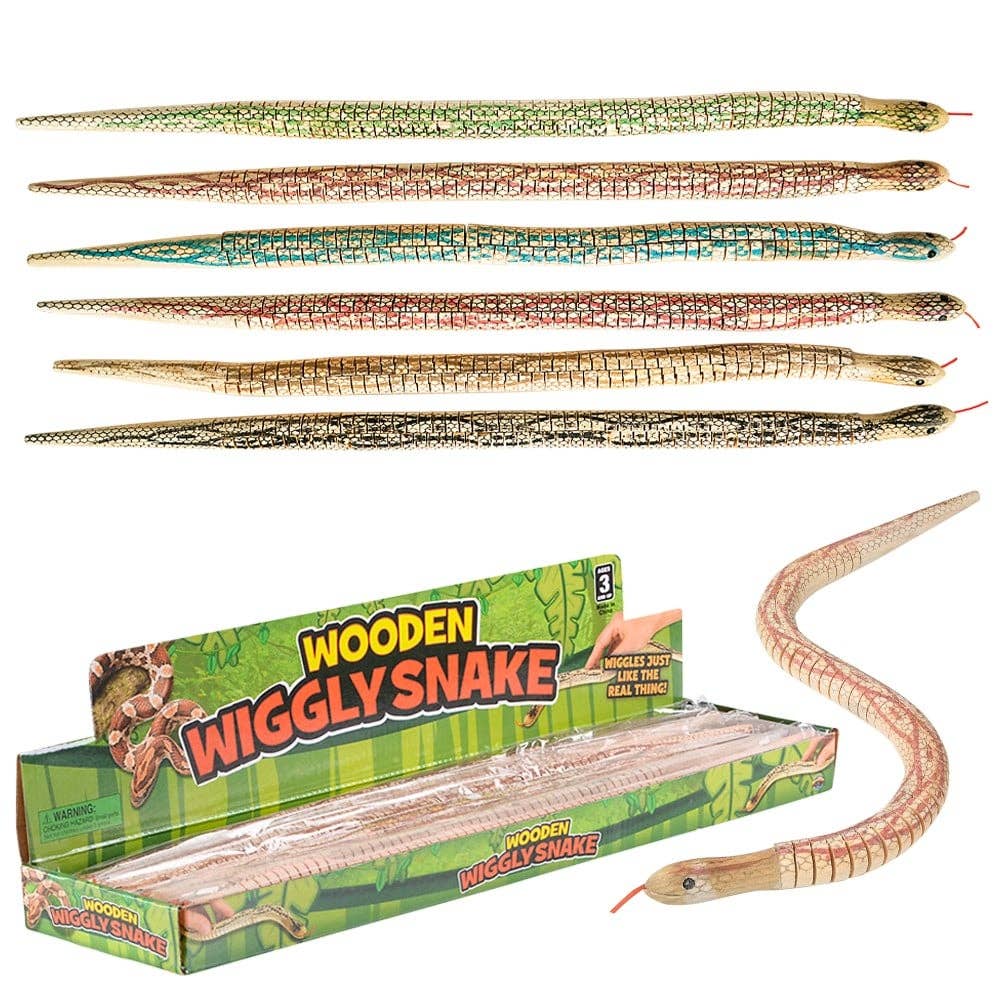 20" WOODEN WIGGLY SNAKE