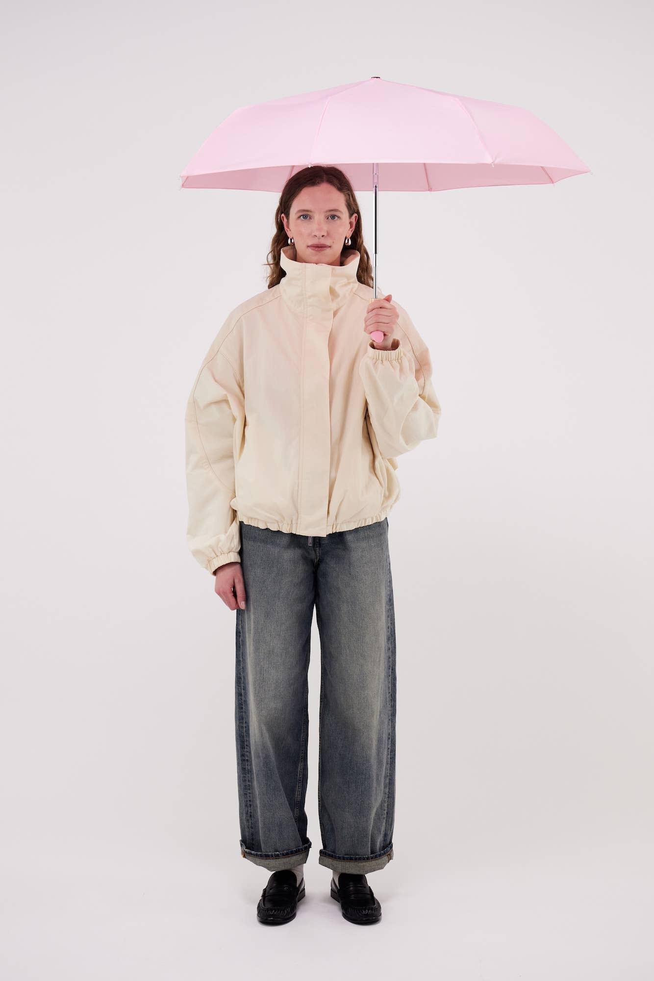 Powder Pink Compact Eco-Friendly Duckhead Umbrella